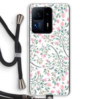Sierlijke bloemen: Xiaomi Mi Mix 4 Transparant Hoesje met koord
