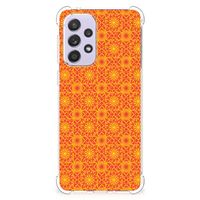 Samsung Galaxy A33 Doorzichtige Silicone Hoesje Batik Oranje - thumbnail