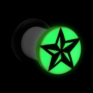 "Glow in the Dark"-Plug Acryl Tunnels & Plugs