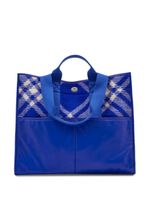 Burberry sac cabas à carreaux - Bleu - thumbnail