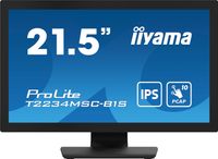 Iiyama ProLite T2234MSC-B1S Touchscreen monitor Energielabel: E (A - G) 54.6 cm (21.5 inch) 1920 x 1080 Pixel 16:9 8 ms DisplayPort IPS LCD - thumbnail