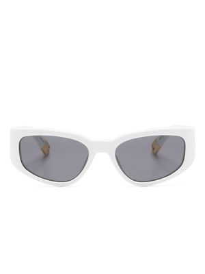 Jacquemus lunettes de soleil à monture rectangulaire - Blanc