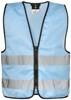 Korntex KX201 Kids´ Hi-Vis Safety Vest With Front Zipper Aalborg - Sky Blue - XS (3-6 years)