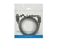 Lanberg CA-DPDP-10CC-0030-BK DisplayPort kabel 3 m Zwart