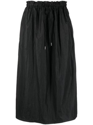 Woolrich jupe mi-longue à taille haute - Noir