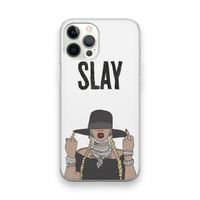 Slay All Day: iPhone 12 Pro Max Transparant Hoesje
