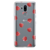 Framboosjes: LG G7 Thinq Transparant Hoesje Framboosjes: LG G7 Thinq Transparant Hoesje