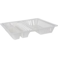Afwas afdruiprek wit kunststof L48 x B39 x H8 cm
