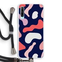 Memphis Shapes Pink: Huawei P Smart Pro Transparant Hoesje met koord