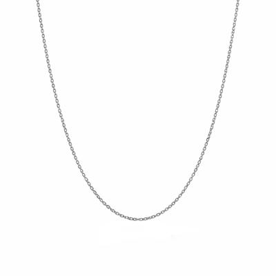 Fijne schakelketting - Stainless steel - Zilver - 50 - 52 - 54 cm