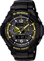 Horlogeband Casio GW3500B / G-1000 / G-1010 / G-1100 / G-1200 Kunststof/Plastic Zwart 26mm