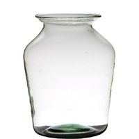 Transparante luxe grote vaas/vazen van glas 36 x 24 cm   - - thumbnail