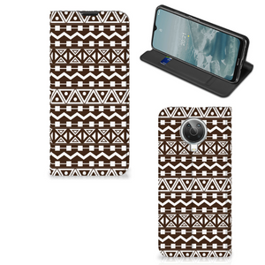 Nokia G10 | G20 Hoesje met Magneet Aztec Brown