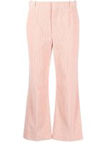 Chloé pantalon en velours côtelé à coupe courte - Rose