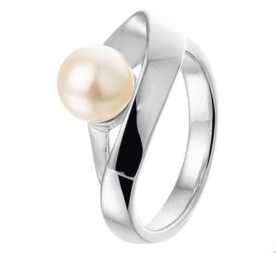 TFT Ring Parel Poli/mat Zilver Gerhodineerd