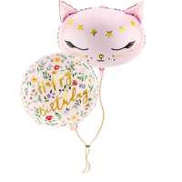 'Ballonnen tros Glossy Cat 'Happy Birthday' flowers' kopen? | FOR YOU GIFTS