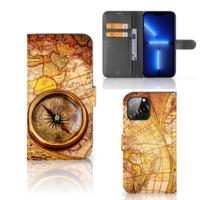iPhone 13 Pro Max | Flip Cover | Kompas | Portemonnee hoesje