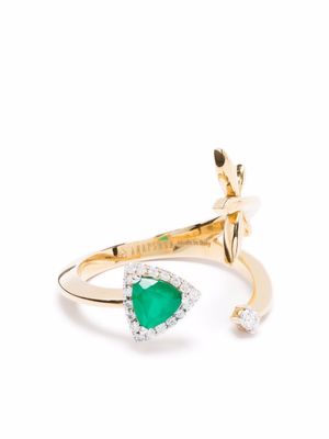 Anapsara bague Micro Trinity en or 18ct ornée de diamants