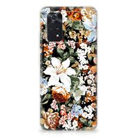 TPU Case voor Xiaomi Poco M4 Pro 4G Dark Flowers