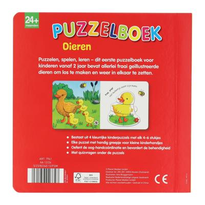 Wins Holland Puzzelboek dieren - 4 puzzels