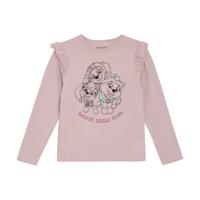 Minymo Meisjes t-shirt LS - Oud roze