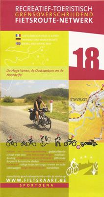Fietskaart 18 Fietsroute-Netwerk Hoge Venen, Oostkantons en Eifel | Sportoena