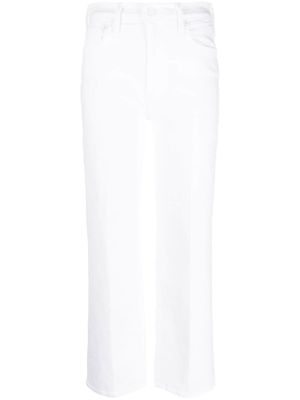 MOTHER jean droit Fairest of Them All à taille haute - Blanc