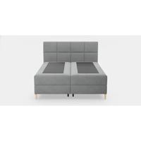 by fonQ Novae Boxspring met Opbergruimte 180 x 200 cm - Grijs / Zwart