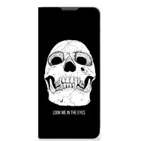 Mobiel BookCase Motorola Moto G51 5G Skull Eyes - thumbnail