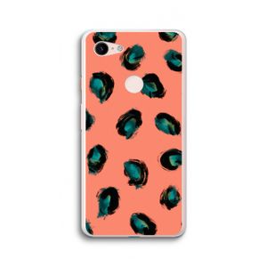 Pink Cheetah: Google Pixel 3 XL Transparant Hoesje