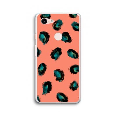 Pink Cheetah: Google Pixel 3 XL Transparant Hoesje