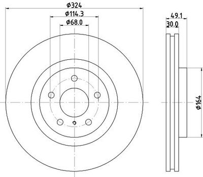 Remschijf 54942PRO 8DD355120271
