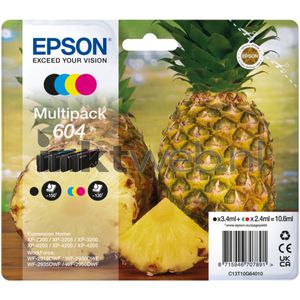 Epson 604 inktcartridge 4 stuk(s) Compatibel Normaal rendement Zwart, Cyaan, Magenta, Geel