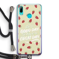 Don't forget to have a great day: Huawei P Smart (2019) Transparant Hoesje met koord