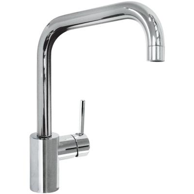 Keukenkraan Tres Max | Opbouw | 360° Draaibaar | Mengkraan | 1-hendel | Rond | Chroom