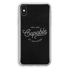 Capable: iPhone X Transparant Hoesje