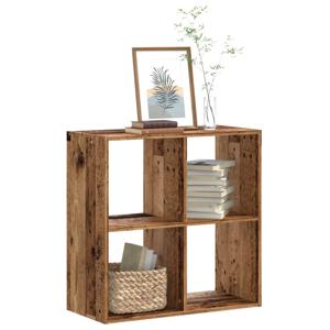 Boekenkast 68,5x32x68,5 cm bewerkt hout oud houtkleurig