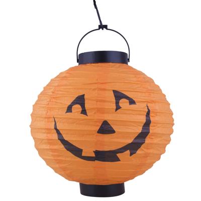 Halloween decoratie - pompoen - 20 cm - versiering - met LED licht