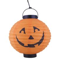 Halloween decoratie - pompoen - 20 cm - versiering - met LED licht