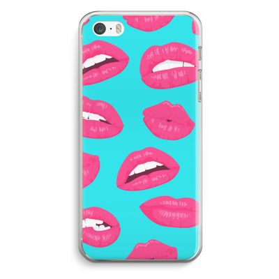 Bite my lip: iPhone 5 / 5S / SE Transparant Hoesje