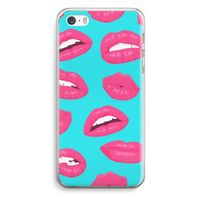 Bite my lip: iPhone 5 / 5S / SE Transparant Hoesje