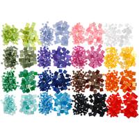 Creativ Company Mini mozaiek, afm 5x5+10x10 mm, dikte 2 mm, 32x25 gr/ 1 doos