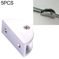 5 stuks zink legering Bright vaste beugel aansluiting halfronde glas Bevestigingsklem maat: L