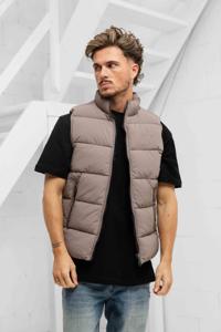 Malelions Matt Crinkle Padded Vest Heren Bruin - Maat S - Kleur: Bruin | Soccerfanshop