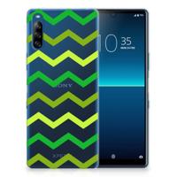 Sony Xperia L4 | TPU bumper | Zigzag Groen