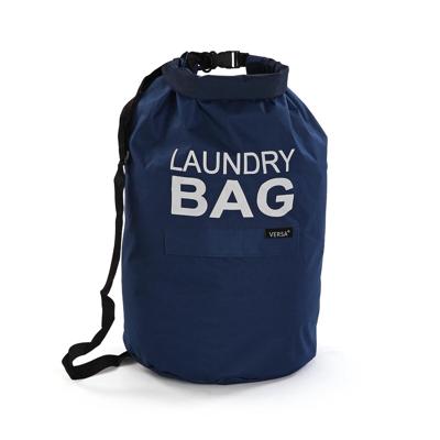 Tas voor vuile kleding Versa Blauw Polyester 70 x 33 cm