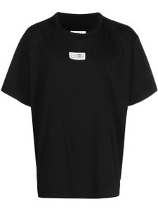 MM6 Maison Margiela t-shirt en coton à patch logo - Noir