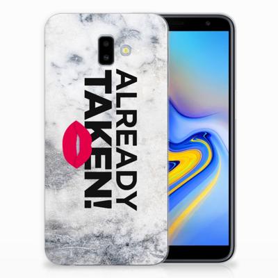Samsung Galaxy J6 Plus (2018) | Siliconen hoesje | met naam Already Taken White