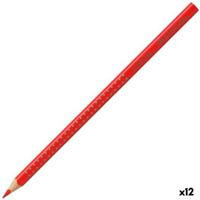 Aquarel Kleurpotloden Faber-Castell Intense Scarlet Red (12 Stuks)