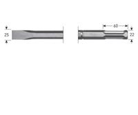 Rotec Plattebeitel 25x360mm 6k-22mm tbv hilti te-s